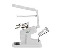 Generic Passe de Travail en Fer Plus Froide, 3 Mini Caisses à Outils USB Souder en Fer Workstation 10 Lumières LED pour le Laboratoire Scolaire (WHITE)