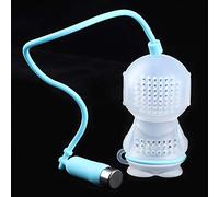 Generic Passoire à thé élégante pour Préparer le thé sans Effort avec un Design en Silicone Durable et Antiadhésif - Idéal pour les Amateurs de - Disponible en Rose et Orange (bleu clair)
