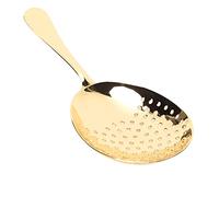 Generic Passoire Julep Durable en Acier Inoxydable, Filtre Rapide pour Bar à Cocktails, Poignée Ergonomique pour une Utilisation Confortable, 1 Pièce pour Barmen (placage d'or)