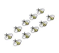 Generic Patch Petite Abeille Mignon à Repasser, pour Bricolage, Accessoires de Décoration pour Vêtements, 10 Pièces en Coton 2.7x3.1cm