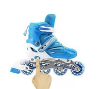 Generic Patins à roulettes 2 en 1 Ajustables avec Roues Lumineuses pour Enfants et Adultes Patinage Extérieur Matériau Respirable Taille S à L (Chaussures Flash complètes Roses #94)