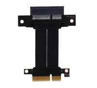 Generic PCIE 4.0 X4 Riser Cable, Câble d'extension de Carte Graphique Plate et Pliable pour Carte d'acquisition de Fil en Direct (10)