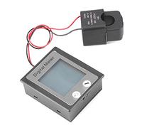 Generic PEACEFAIR Compteur Numérique - Tension AC Courant Watt Énergie avec Affichage STN, Plage 80-260 V 100 A, Alarme de Surcharge, CT à Noyau divisé pour Usage Domestique et Industriel