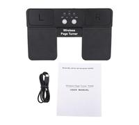 Generic Pédale de Retournement de Page sans Fil, Pédale de Retournement de Page de Musique Bluetooth Rechargeable, Interrupteurs au Pied Antidérapants, Dispositif de Télécommande Multimédia pour