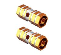 Generic Pédales de Vélo en Alliage D'aluminium, Axe de Repose-Pieds, stabilité Améliorée pour Le Cyclisme, Paire de 6cm pour Vélos de Montagne (Gold)