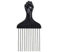 Generic Peigne à Cheveux Afro Durable, Brosse Bou Fourchette pour Outils de Coiffure Afro, Peigne à Cheveux en Plastique pour Bouclés, à 15 X 7,5 Cm pour Hommes et Femmes