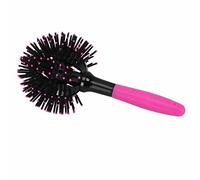 Generic Peigne à Cheveux Bouclés 3D, Brosse à Cheveux Ronde 3D Résistante aux Hautes Températures pour Coiffure Bou Boule de Massage, Peigne à pour Favoriser la Circulation Sanguine, Matériau