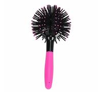 Generic Peigne à Cheveux Bouclés 3D Brosse à Cheveux Ronde 3D Résistante pour Créer Différentes Coiffures Bou s pour Peigne de Coiffure Conception Creuse Multifonctionnelle pour une Circulation