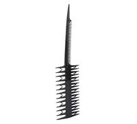 Generic Peigne à Cheveux Professionnel Double Face Durable, Résistant aux Hautes Températures, pour Salon et Usage Domestique, Plastique Noir 17 G (BLACK)
