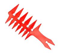 Generic Peigne à Dents Larges, 20x8x0,5 Cm ABS PEBS MEN'S PEBS MENDIQUE DOUBE LEGERS ET PORTABLE PORTABLE BRSPE BRSIONNE DE CHEUR POUR LES HEURS POUR USE À Long Terme Utilisation (rouge)