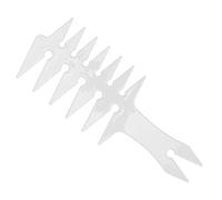 Generic Peigne à Dents Larges, Brosse à Cheveux 20x8x0,5 Cm Abs Abs Men's Peigne Double Face à Dents Larges Men Léger et Portable pour les Cheveux pour les Hommes Utilisation à Long Terme (WHITE)