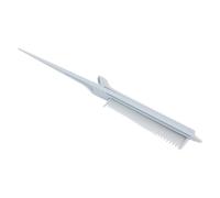 Generic Peigne à Pince pour Coiffeur Gris, Outil Capillaire Double Fonction pour des Résultats Professionnels, Peigne à Queue de Rat en ABS, Parfait pour les Amateurs et les Professionnels