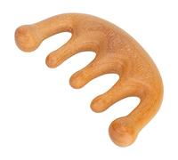 Generic Peigne de Massage du Cuir Chevelu à Dents Larges pour la Plénitude et la Texture, Peigne de Massage en Bois pour Soulager le Stress, Matériau en Buis