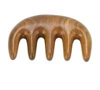 Generic Peigne de Massage en Cuir en Bois, Artisanat de Dalles de Massage pour Noël