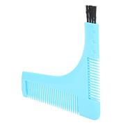 Generic Peigne de Mise en Forme de Barbe pour Hommes, Guide de Coupe Durable pour un Style de Barbe Parfait à la Maison, Matière Plastique (Bleue)