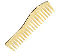 Generic Peigne Démêlant à Dents Larges, Peigne à Shampoing pour Salon de Coiffure, pour Hommes et Femmes, Résistant aux Hautes Températures, 7 Pouces de Long pour une Tenue Facile (GOLD)