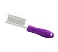 Generic Peigne Démêlant pour Chien, Dents Longues et Courtes pour le Toilettage des Animaux de Compagnie, Acier Inoxydable, Dents de 28 Mm et 20 Mm pour les Types de Pelage (peigne)