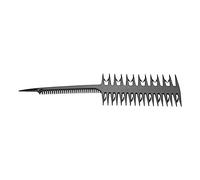 Generic Peigne Professionnel Double Face à Dents Fines, pour Cheveux Teints en Bandes de Couleur Bleue, pour Usage Domestique ou en Salon (BLACK)