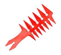Generic Peignes à Cheveux Double Face Peigne de Coiffure en Plastique Rétro Doux pour un Démêlage Facile des Cheveux à la Maison Idéal pour les Hommes et les Femmes (rouge)