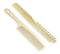 Generic Peignes à Cheveux en Aluminium de qualité Salon, Outils de Coiffure Légers et Antistatiques pour un Usage Professionnel et Domestique 21x3.7cm (Doré)