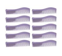 Generic Peignes de Coiffure 10 Pièces Poignée Ergonomique Légère à Double Dent Idéale pour Chaque Type de Cheveux en Paille de blé