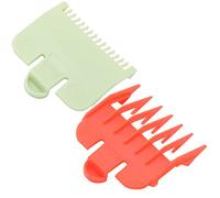 Generic Peignes de Protection de Cheveux de Remplacement, 2 Pièces, Positionnement Facile, pour de Meilleures Coupes de Cheveux, pour le Barbier à Domicile (rouge et vert)