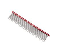 Generic Peignes en Acier Robustes pour Animaux de Compagnie, Peigne Confortable pour Chats pour Races à Poils Longs/courts, Dents en Acier Inoxydable 6,3x1,3 Pouces (rouge)