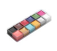 Generic Peinture Grasse Dramatique 12 Couleurs pour Effets Spéciaux, Maquillage du Visage, Composition Claire, Facile à Enlever pour les Yeux, les Joues et les Lèvres (90 G, S12-10#)