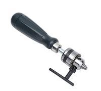 Generic Perceuse à Main Manuelle en Acier au Carbone avec Poignée Ergonomique pour un Perçage Précis pour le Travail du Bois et la Fabrication de Bijoux en Résine Plastique, Jeu de 5 Forets, Plage