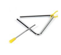 Generic Percussion à Main Triangulaire, Instrument de Percussion Triangulaire en Métal, Opération Simple, Son Fort et Net, Portable Finement traité pour la Maternelle (4 Pouces)