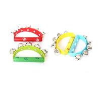 Generic Percussion Jingles Magnifique Tambourin à Main pour Enfants et Adultes, Poignée Ergonomique, Ensemble D'éducation Musicale, Interaction Parent-Enfant, Matériau en Bois