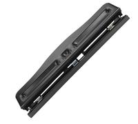 Generic Perforatrice Noire Réglable pour le Bureau, le Bricolage à la Maison, Perforatrice Manuelle à 3 Trous, capacité de 10 Feuilles, Tête de Coupe en Métal, Ouverture de Perforation de 7 Mm,