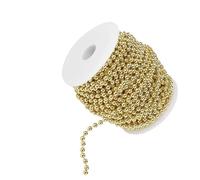 Generic Perles d'arbre de Noël, Perles de d'or pour l'Imitation de Noël Imitation Garland String Mariage Party Decoration Electroplaste Garland Spool Corde (GOLD)