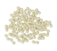 Generic Perles de Cloche D'attracteur en Métal à Double Hochet de Pêche Améliorant la Vibration pour Attirer Les Poissons, Hochets de Poisson-Chat Portables 50 Pièces (Blanc Laiteux)