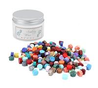 Generic Perles de Sceau de Cire Non Toxiques de Haute qualité, 200 Pièces, pour Invitations élégantes et Emballages Cadeaux, Fournitures Artisanales