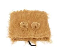 Generic Perruque de Chien à la Mode, Perruque d'animal de Compagnie de Style Lion Mignon pour Cosplay et Festivals 1 Pièce en Fiber Synthétique Lavable Légère