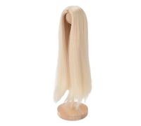 Generic Perruque de Poupée Douce et Résistante à la Chaleur, Longue et Lisse, Faite à la Main, pour Poupées à 4 Points, Taille 18,5 à 21 Cm, Fabriquée en Soie Haute Température de qualité Supérieure