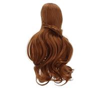 Generic Perruque de Poupée Longue avec Frange Soignée pour Poupées 1/3 BJD - Perruque de Cheveux Durable en Filament Haute Température - Parfaite pour les Jeux D'habillage de (brun clair)