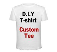 Generic Personnalisé Imprimé en 3D T-Shirt sur Mesure Design Unique en Son Genre Cadeau pour Hommes et Femmes Bricolage Manches Courtes Été Plus Size Tee Shirt Unisexe Hauts 3D,6XL