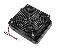 Generic Petit Radiateur, Radiateur G1 / 4 Thread Heat Row avec Ventilateur 18 Tubes Refroidisseur de Transmission avec Ventilateur CPU de Refroidissement d'eau (120 mm)