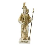Generic Petite sculpture Athena Minerve grecque déesse romaine en albâtre couleur patine 16 cm
