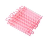 Generic Petites Baguettes à Bulles pour Récompenses de Jeu, Baguette à Bulles Transparente en Forme de Cœur, Cadeaux de Fête, 50 Pièces Rose