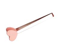 Generic Petites Pinces de Service, Jolies Mini Pinces en Silicone Résistantes à la Chaleur, Lavables au Lave-vaisselle, pour la Cuisine (Forme de coeur rose)