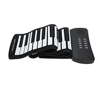 Generic Piano à Main en Silicone, 61 Touches, Clavier électrique Portable pour Enseigner L'enregistrement, avec Haut-parleur intégré, pour Enfants et Adultes