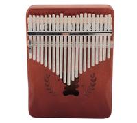 Generic Piano à Pouce Kalimba à 21 Touches, Bois de Pêche de Haute qualité, Idéal pour un Usage Quotidien et L'apprentissage (café dégradé)