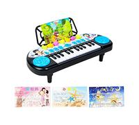 Generic Piano Clavier Enfant Jouet Instrument Musique Électronique Livre de Musique Éducative Convient à l'Éveil Musical Formation de Mémoire, Bleu
