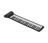 Generic Piano Enroulable avec Son Surround 4D, Piano Portable à 49 Touches avec Clavier Pliable pour Enfants, à Main Multifonctionnel pour L'école à la Maison, Noir (PM49)