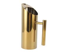 Generic Pichet à Eau en Acier Inoxydable de 1 L avec Bec Anti-déversement - Pichet en Métal à Corps Droit pour thé aux Fleurs, Large Plage de Température (GOLD)