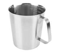 Generic Pichet à Mousse de Lait en Acier Inoxydable Durable, avec Rebord Facile à Verser, pour les Créations Barista au café (1000ml)