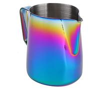 Generic Pichet à Mousser le café en Acier Inoxydable, Pichet à Mousser le Lait Professionnel pour L'art du Latte, 600 Ml, Parfait pour les Cafés et les Restaurants à Domicile (COLORFUL)